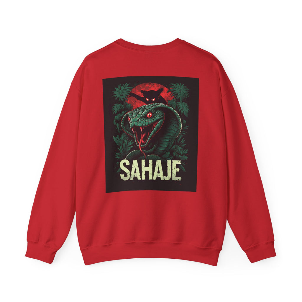Snake Graphic Sweatshirt — 'SAHAJE' Retro Horror Crewneck