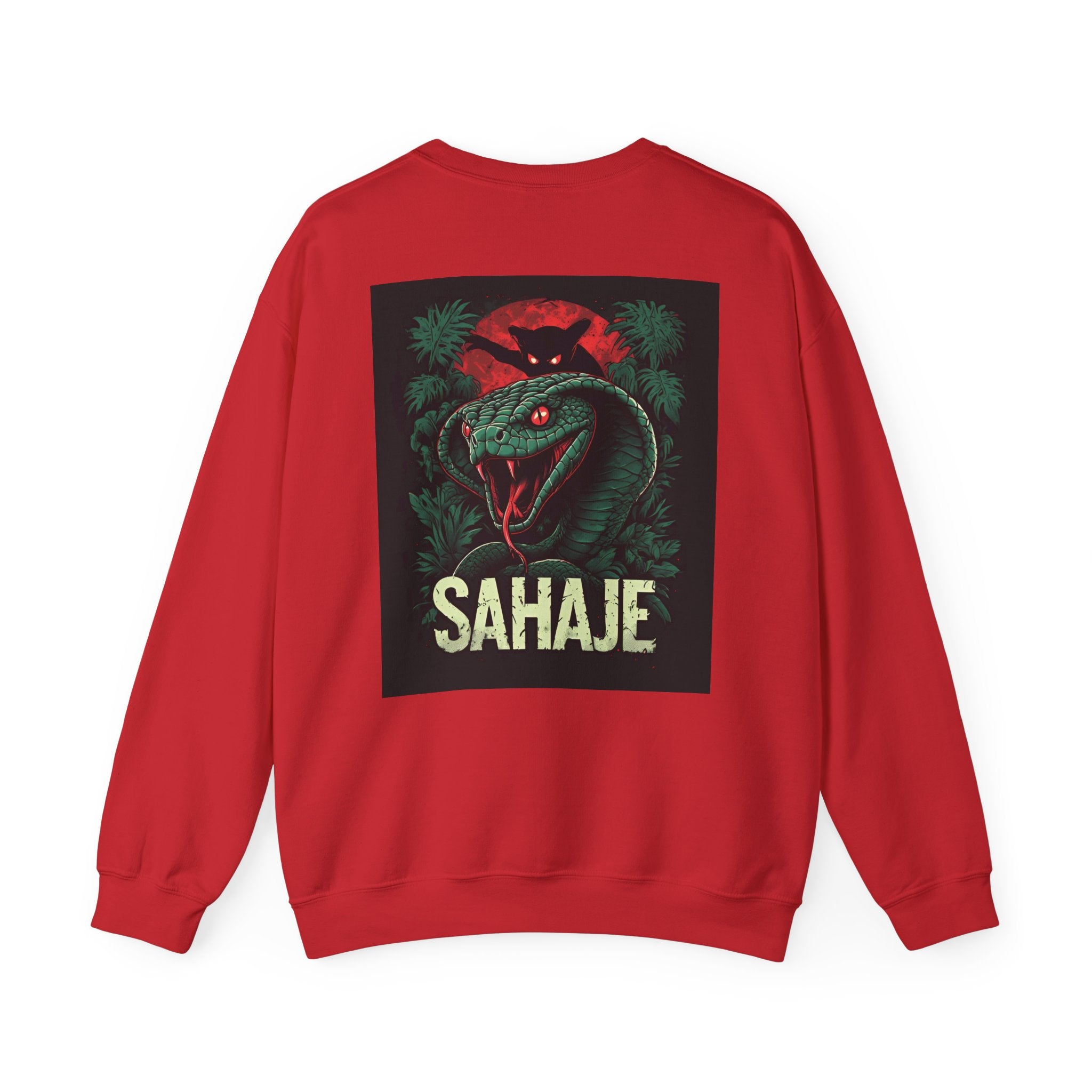 Snake Graphic Sweatshirt — 'SAHAJE' Retro Horror Crewneck