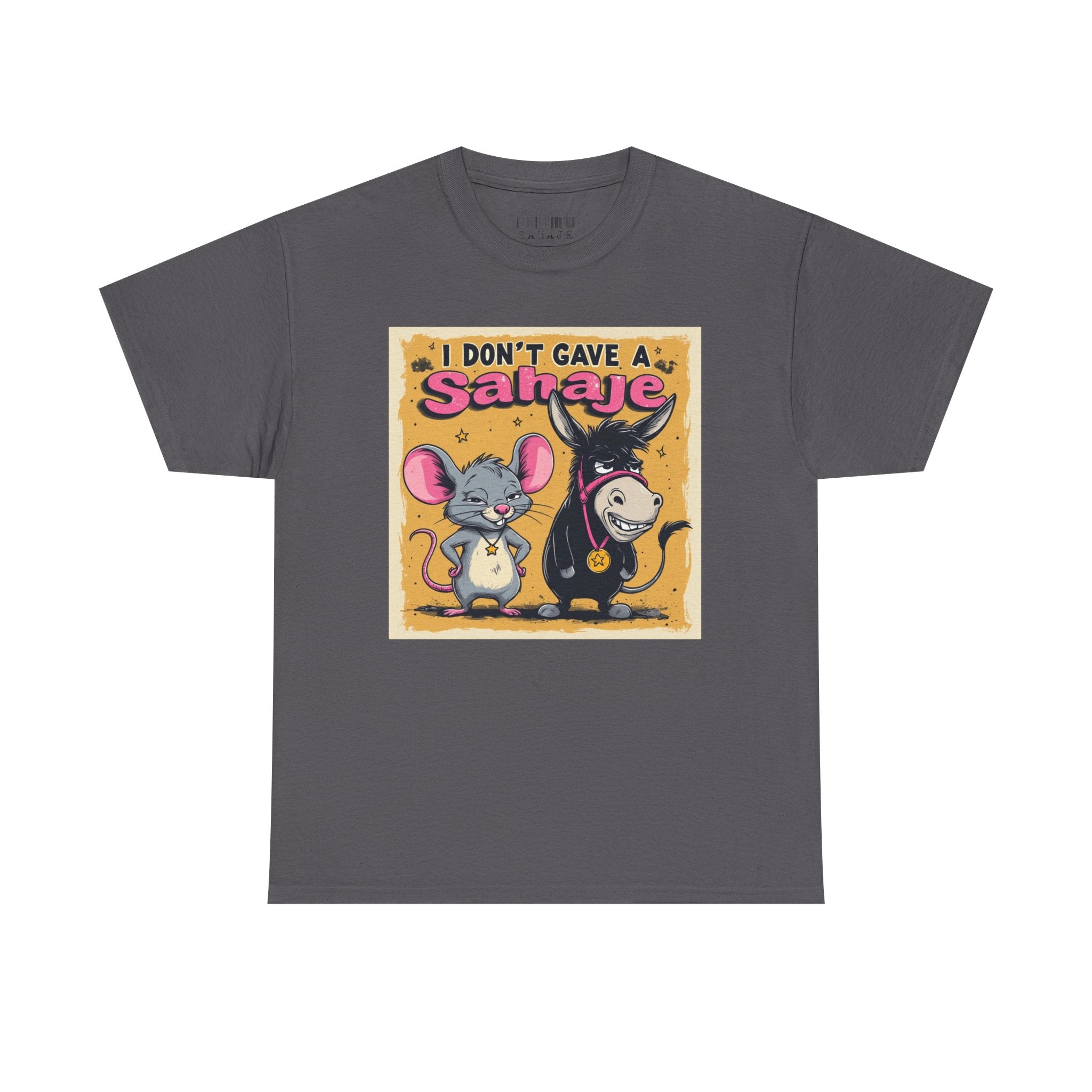 I Don't Give A Snair! Tee — Funny Mouse & Cat Graphic T-Shirt
