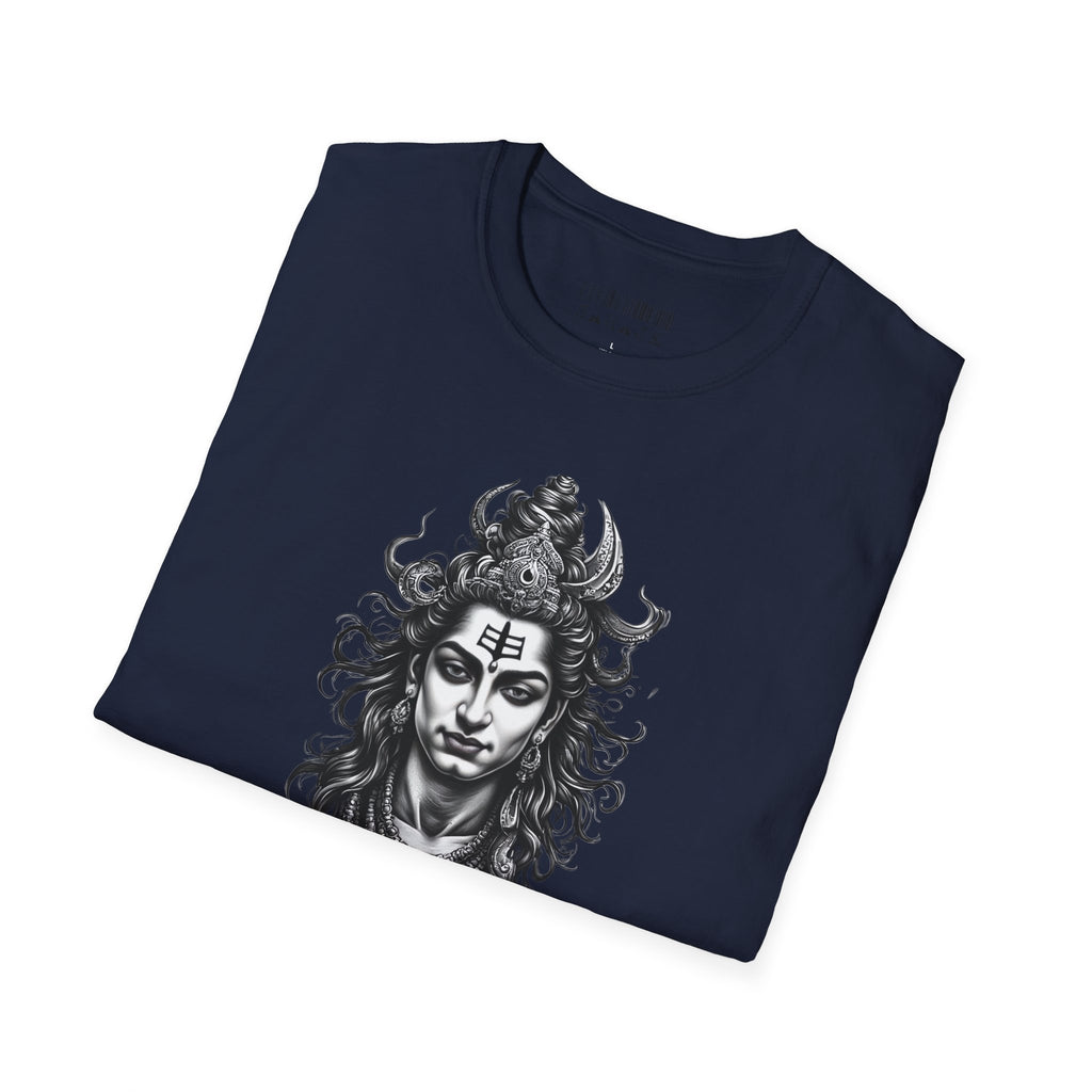 Shiva Portrait T‑Shirt — Hindu Deity Graphic Tee (Meditation, Yoga & Spiritual Wear)