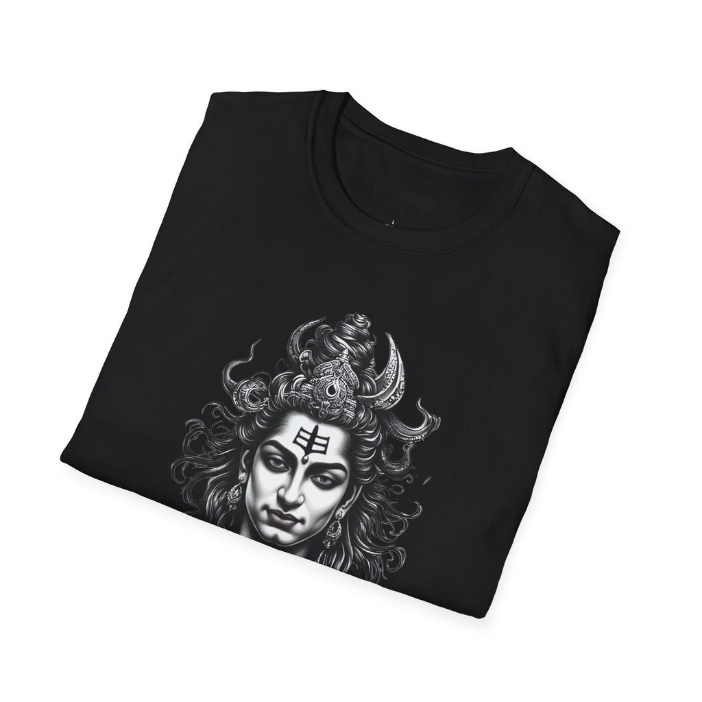 Shiva Portrait T-Shirt – Detailed Hindu Deity Graphic Tee