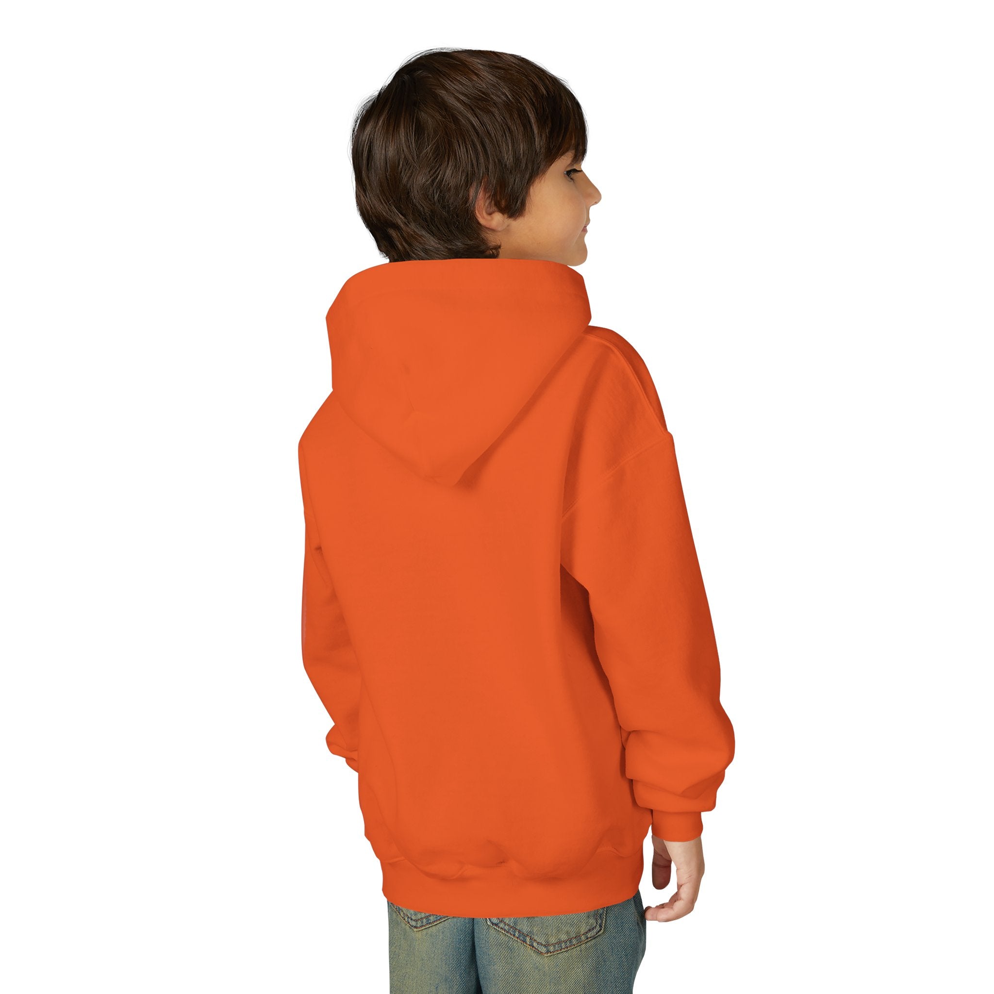 Youth Hoodie — Flaming Meditating Demon Graphic
