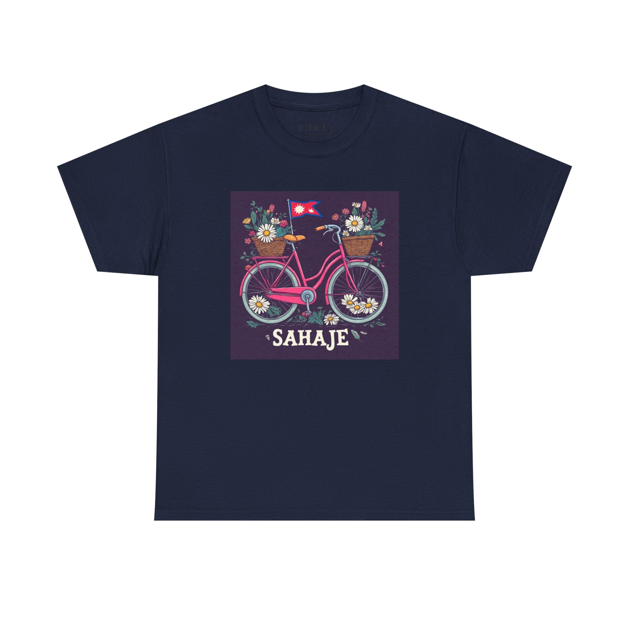 Sahaje Floral Bicycle T‑Shirt