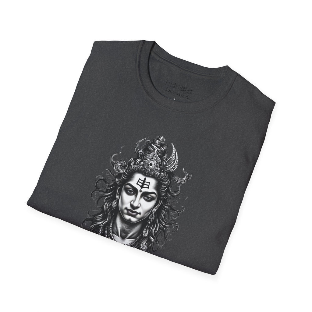 Shiva Portrait T‑Shirt — Hindu Deity Graphic Tee (Meditation, Yoga & Spiritual Wear)
