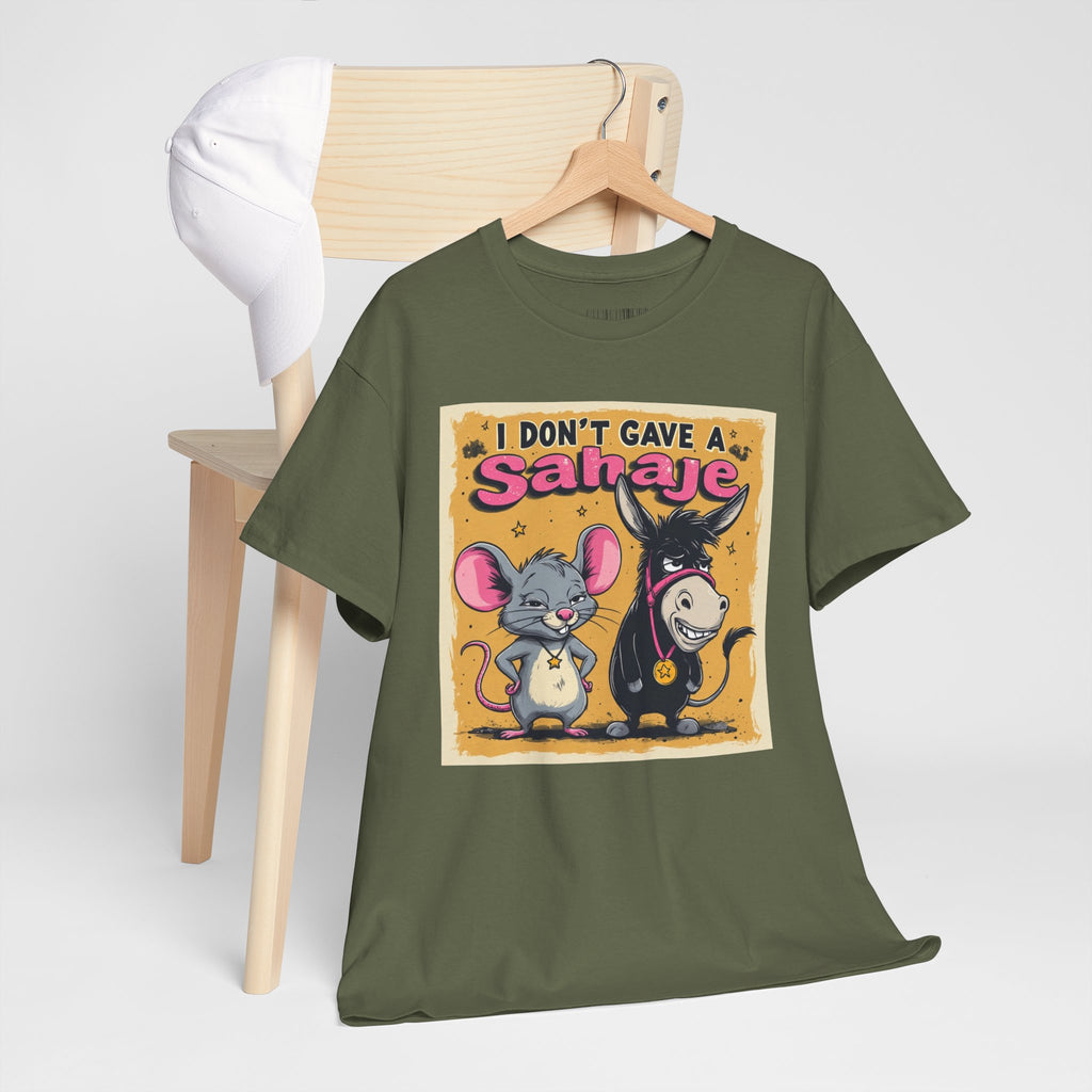 I Don't Give A Snair! Tee — Funny Mouse & Cat Graphic T-Shirt