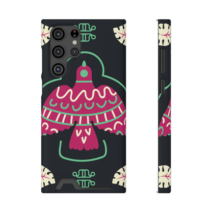 Vibrant Phone Case with Card Holder, Stylish Phone Accessory, Colorful Gift for Her, Boho Phone Cover, Trendy Mobile Case