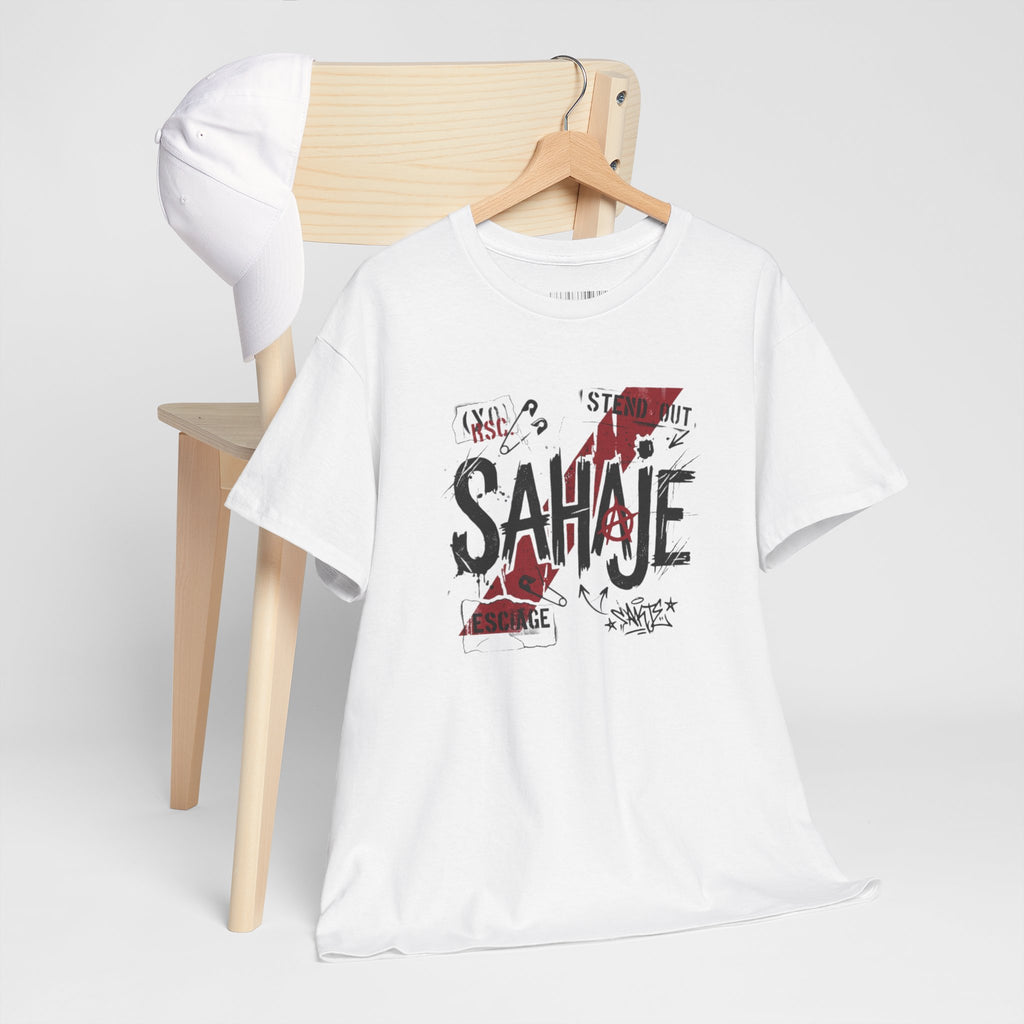 Sahaje Graphic Tee — Street Art Urban Casual T-Shirt