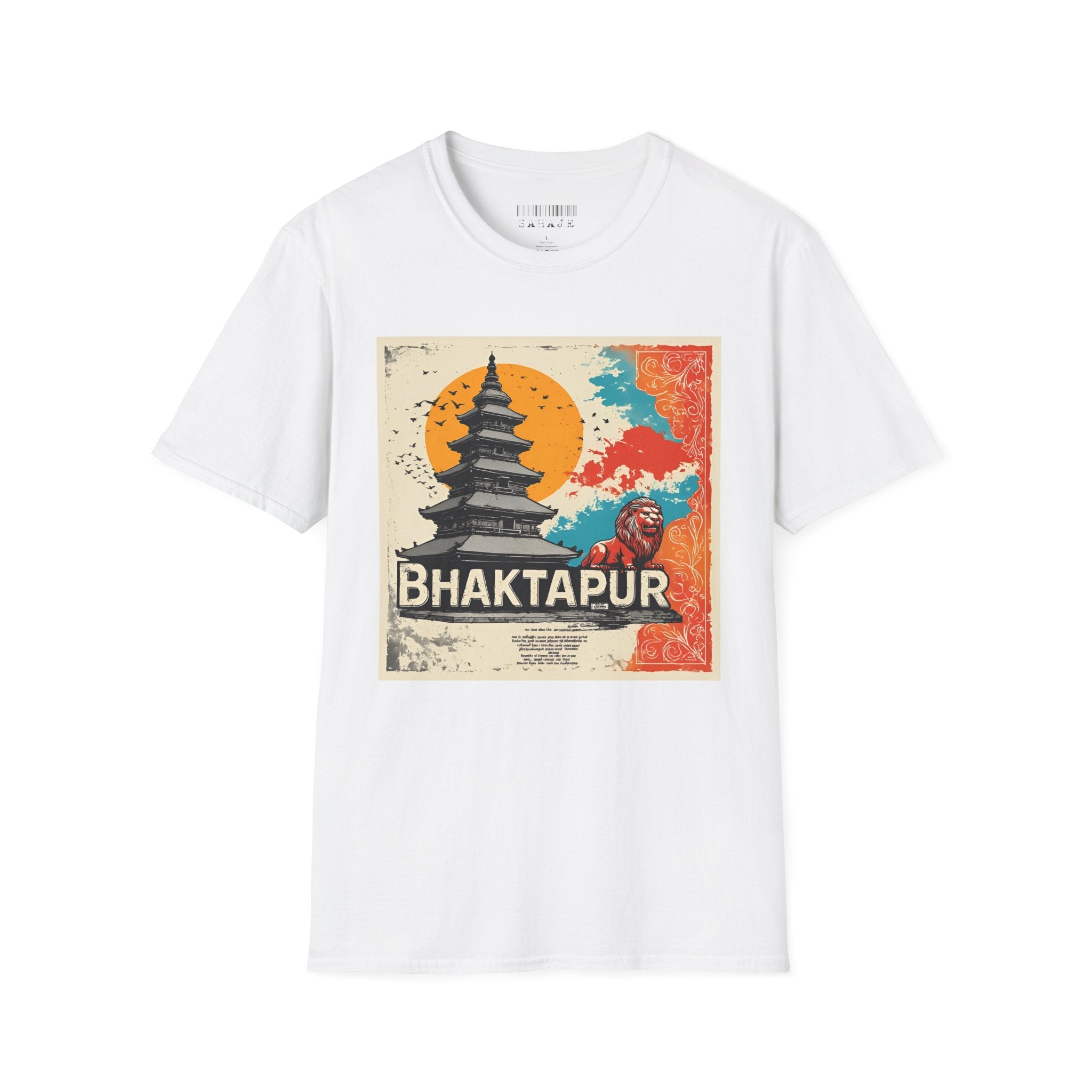 Bhaktapur Vintage Travel T-Shirt – Nepal Pagoda Graphic Tee