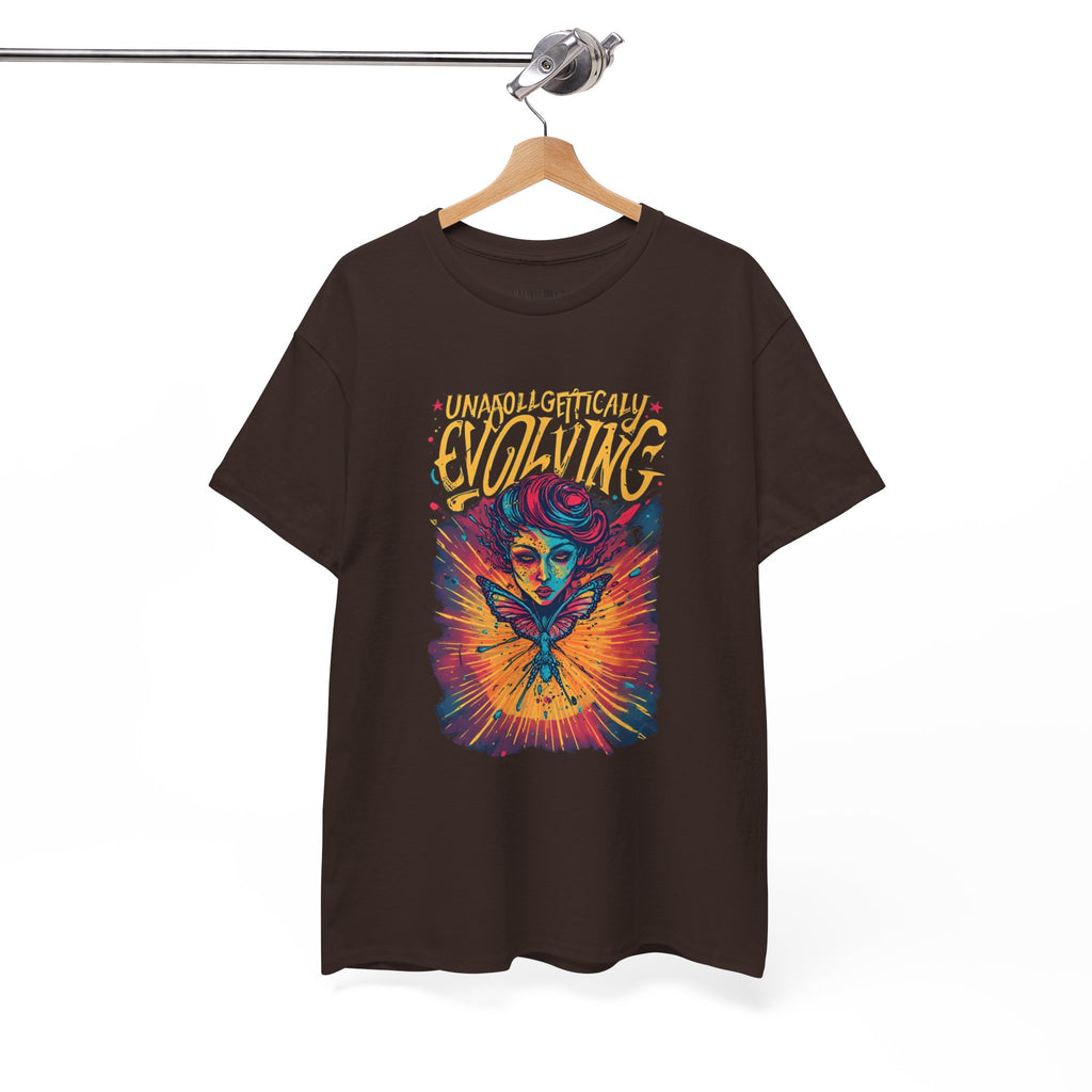 Evolving Alien Graphic Tee — "Unnaturally Evolving" Sci‑Fi Art T-Shirt