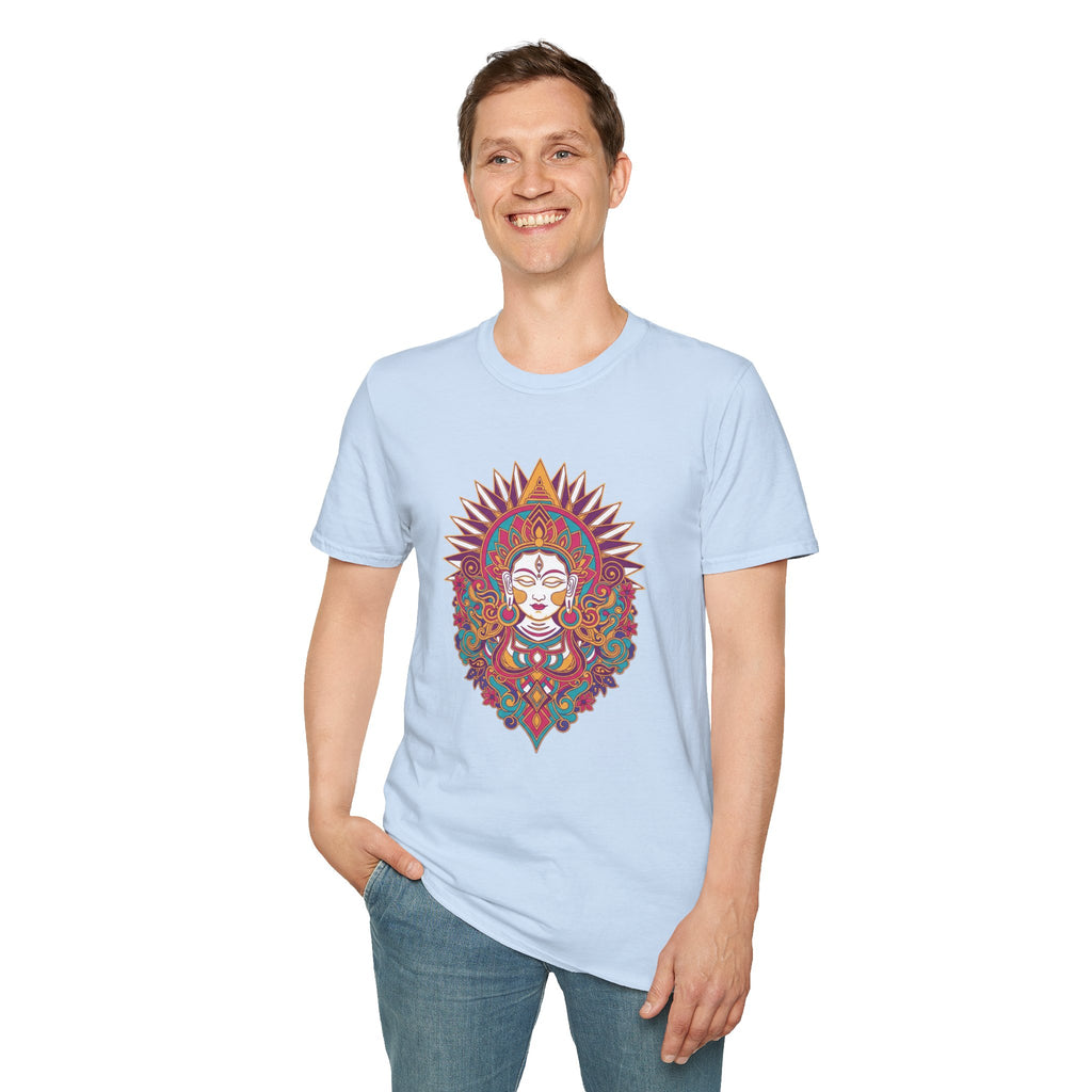 Mystic Goddess Mandala T-Shirt — Colorful Boho Spiritual Tee