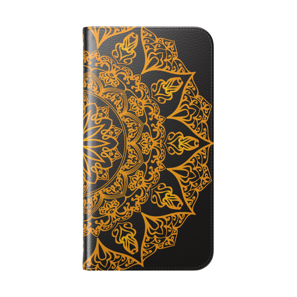 Elegant Mandala Flip Cases for Phones, Stylish Phone Wallet, Personalized Smartphone Cover, Perfect Gift for Occasions