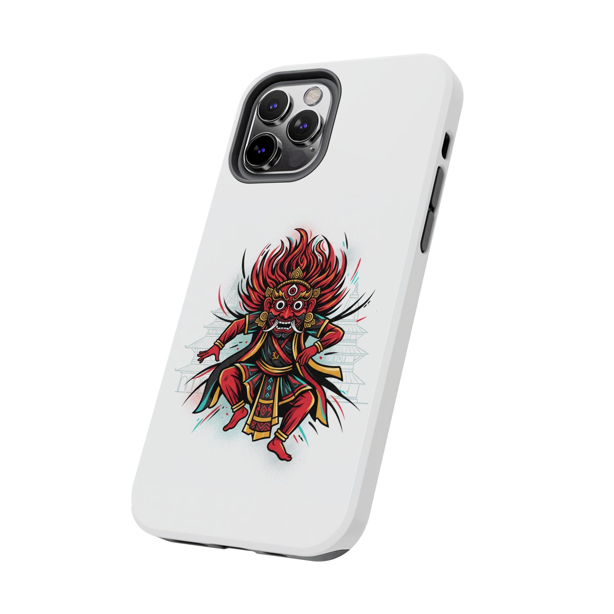 Bhairava Tough Phone Case — Bold Hindu Deity Protective Cover
