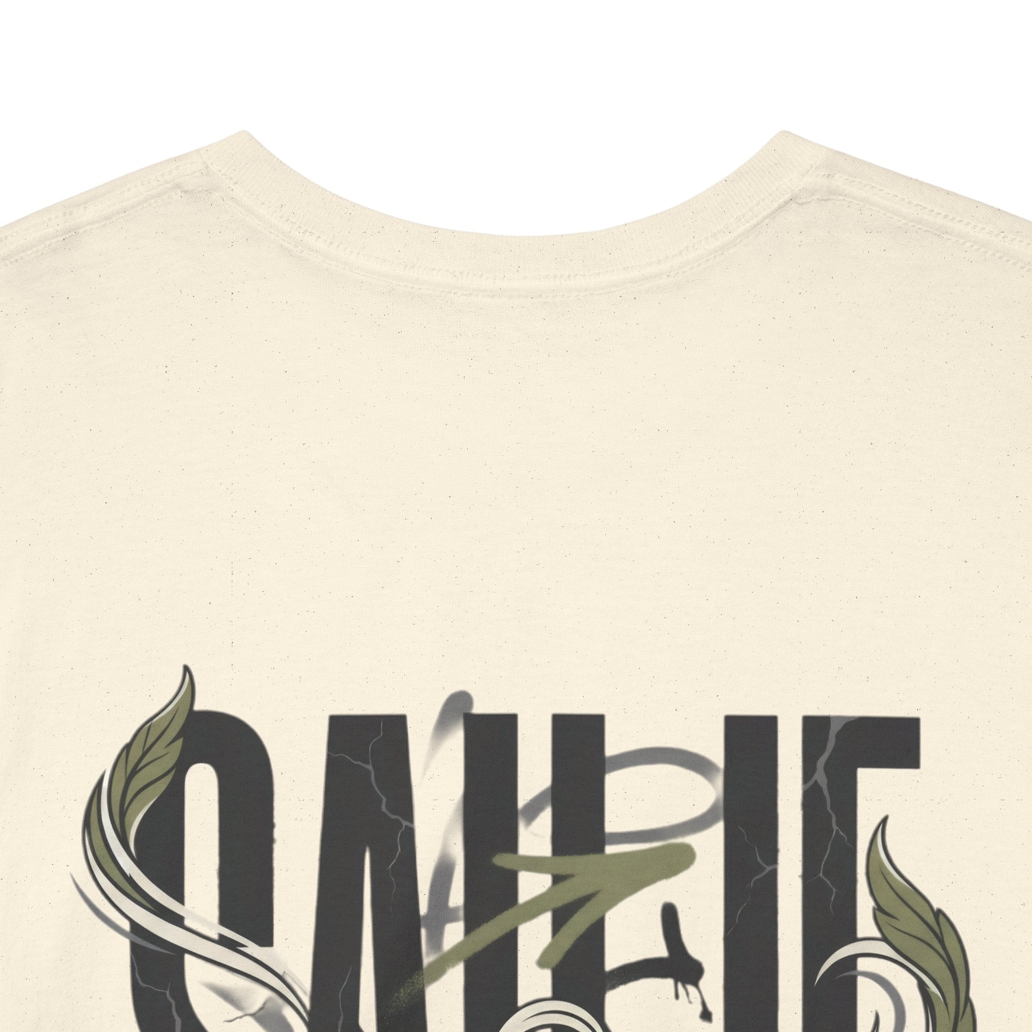 Graphic Tee — 'Savage' Typography with Snake Accent