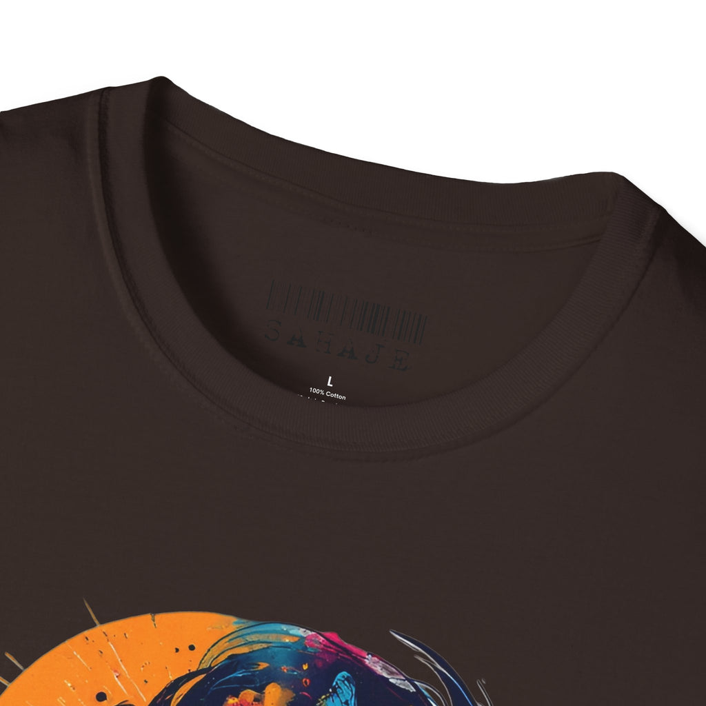 Butterfly Silhouette T-Shirt — Colorful Psychedelic Profile Tee