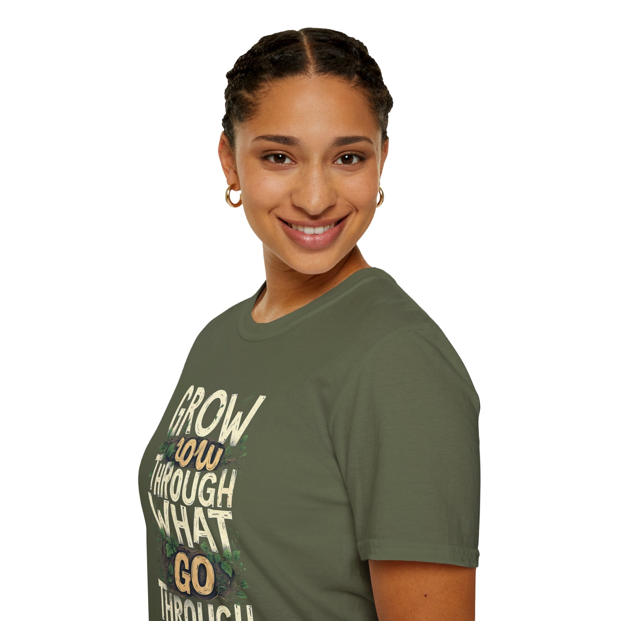 Grow Through What You Go Through T-Shirt — Inspirational Plant Design