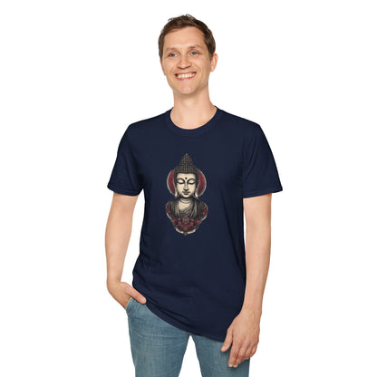 Buddha Portrait Tee — Zen Meditation Graphic T-Shirt