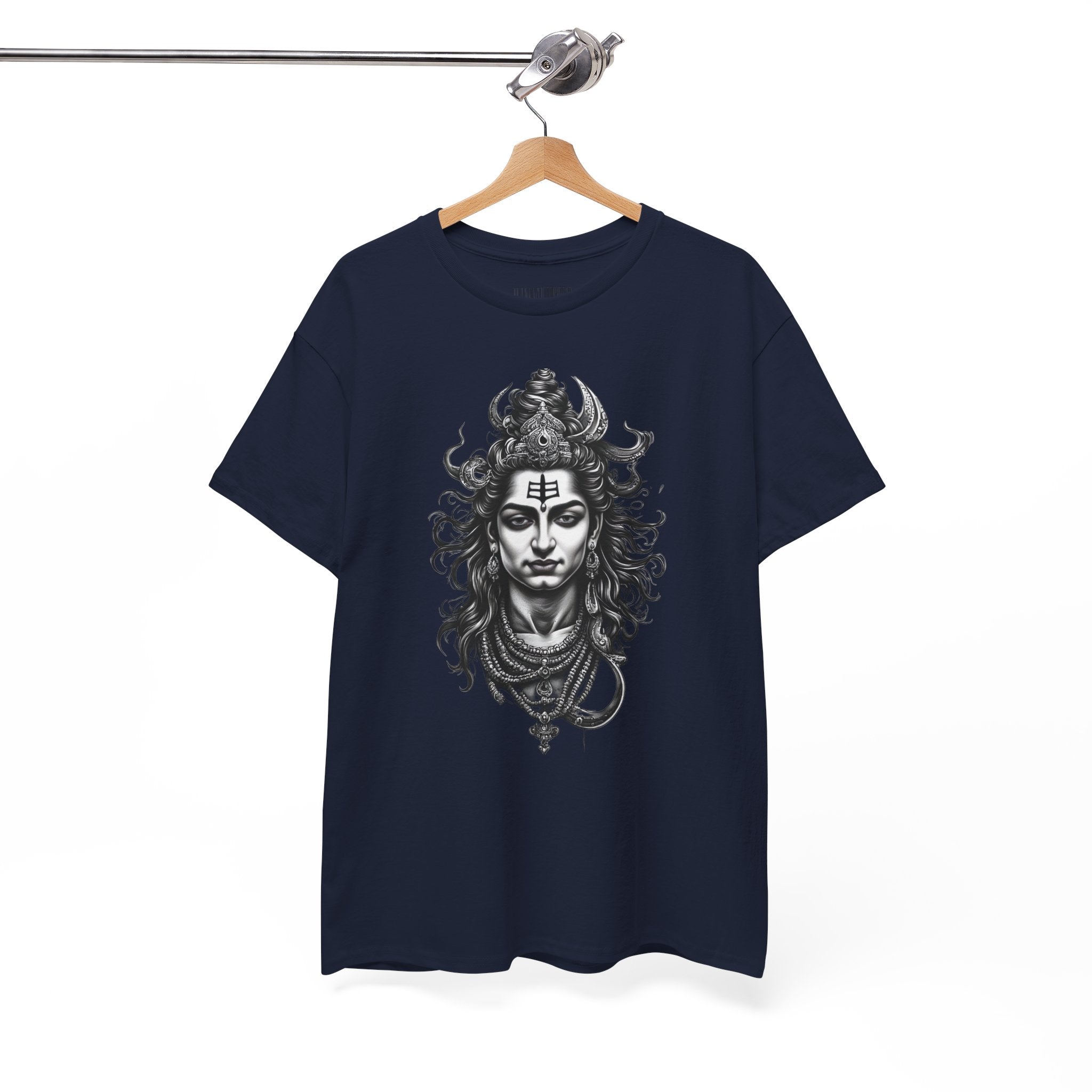 Shiva Portrait Tee — Hindu God Shiva Graphic T-Shirt