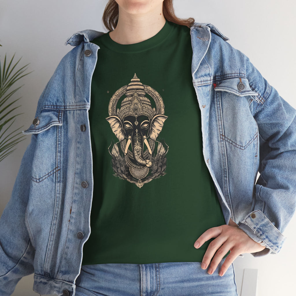 Elephant Mandala T‑Shirt — Spiritual Ganesha-Inspired Graphic Tee