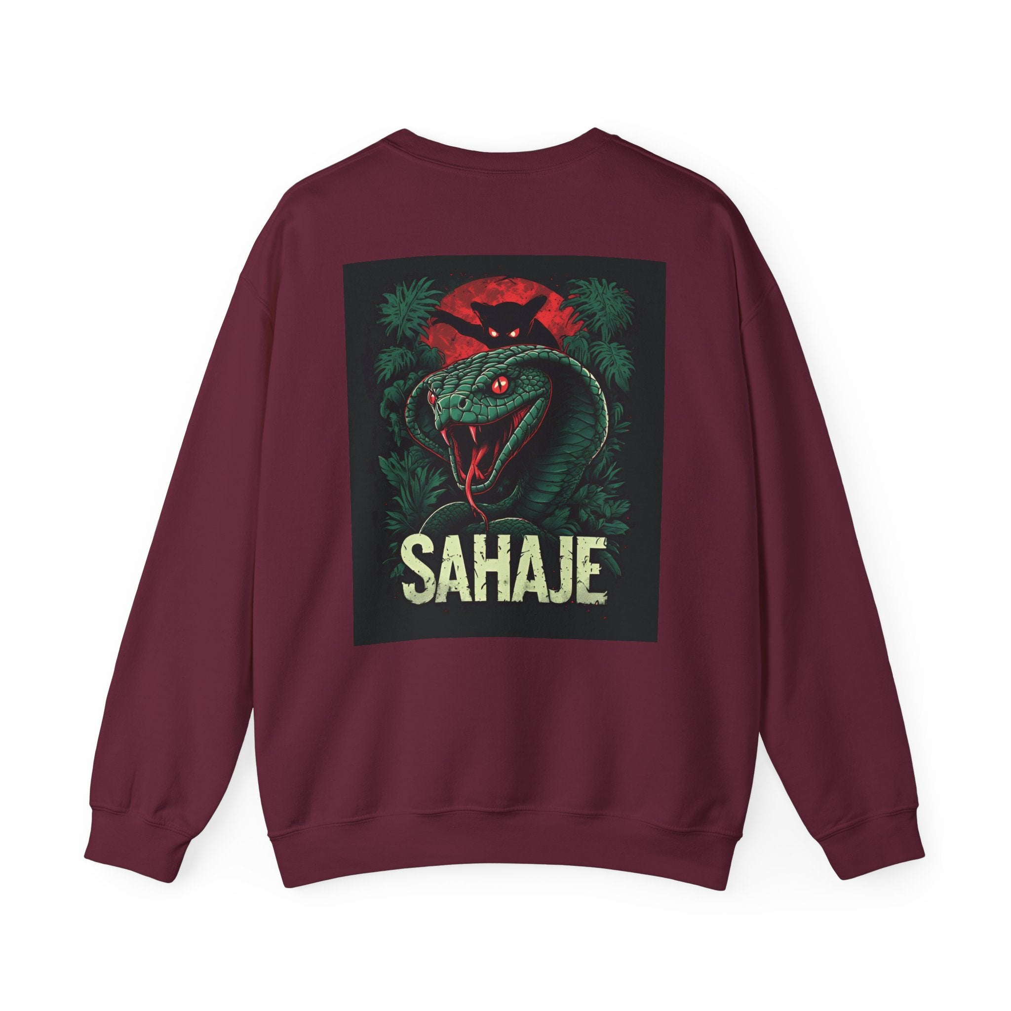 Snake Graphic Sweatshirt — 'SAHAJE' Retro Horror Crewneck