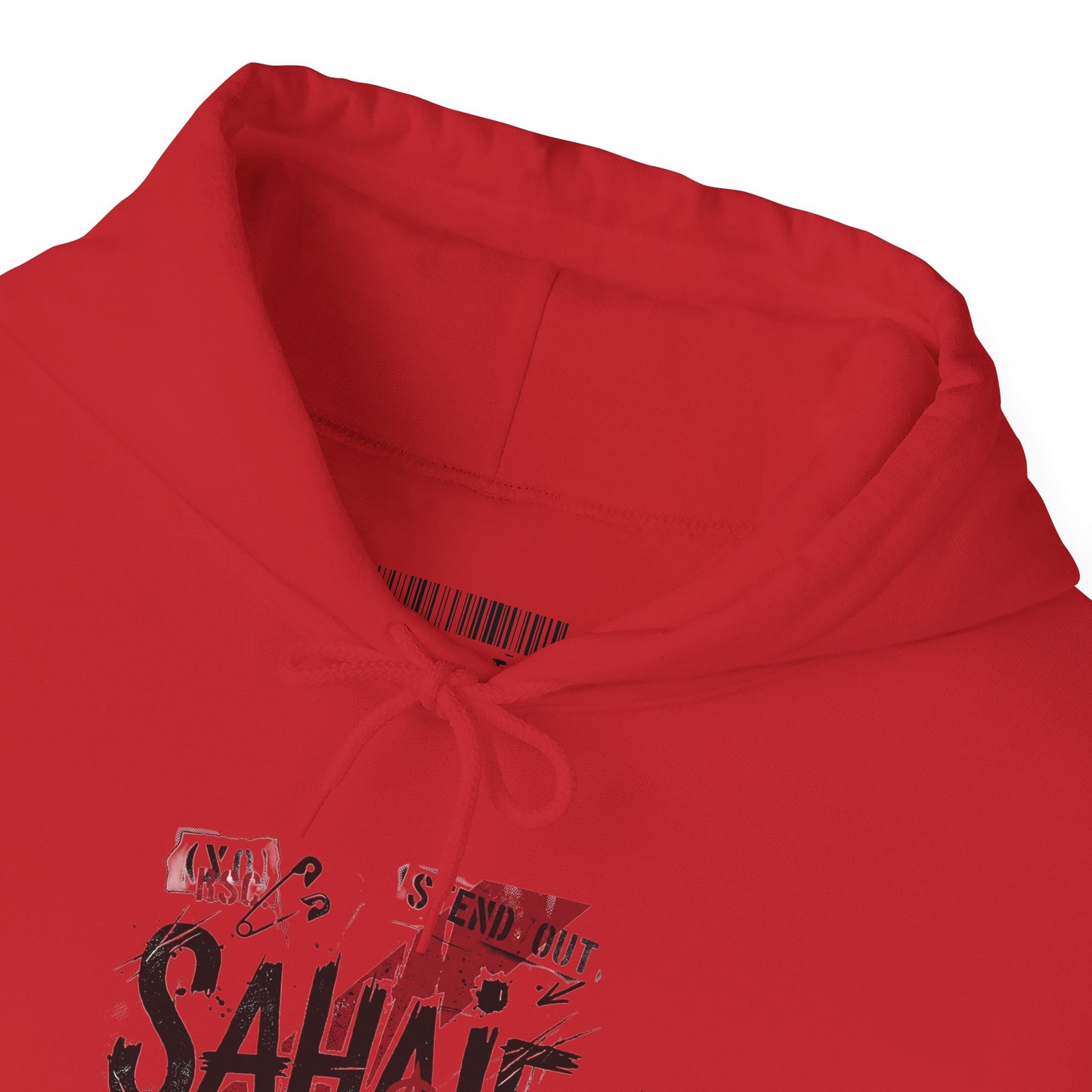 Sahaje Graphic Hoodie – Distressed Vintage Script Pullover