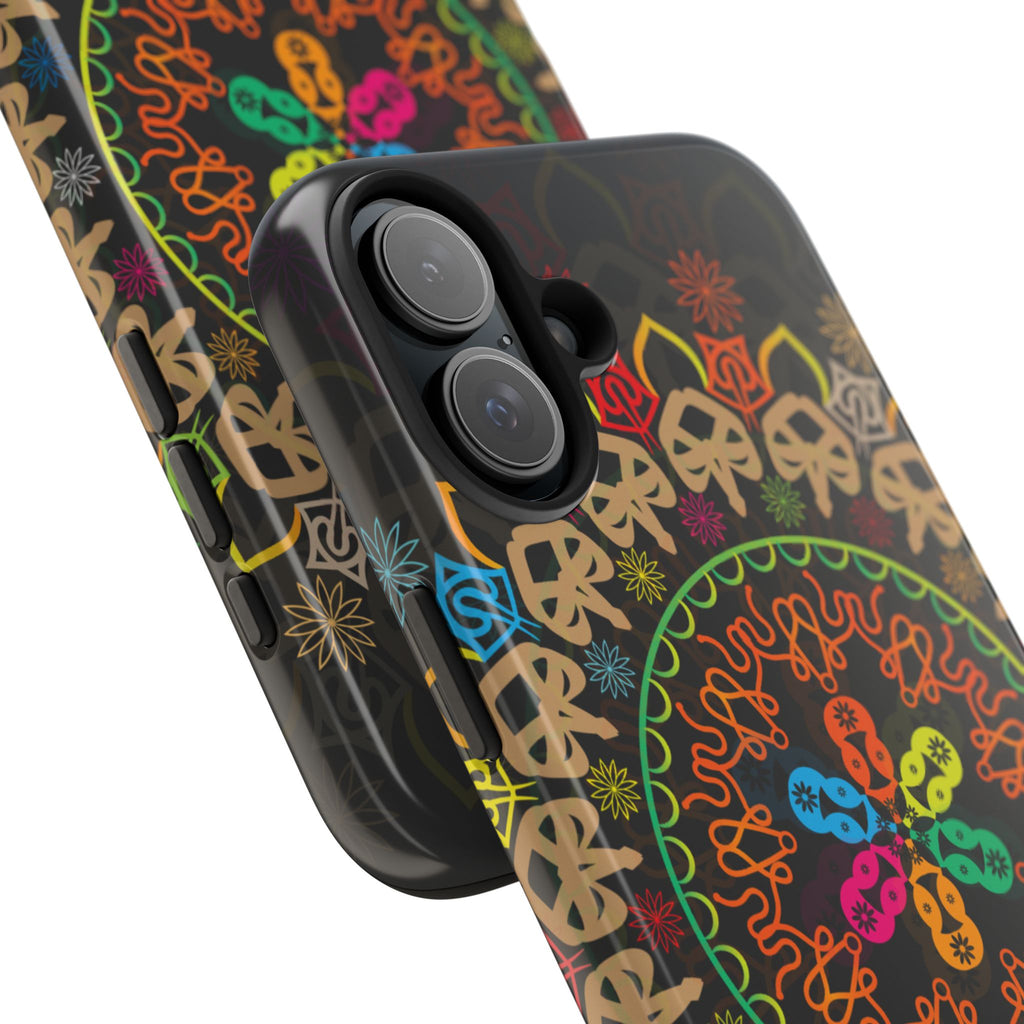 Colorful Mandala Tough Phone Cases - Vibrant Protection for Your Device, Gift for Art Lovers, Boho Style, Unique Phone Accessories