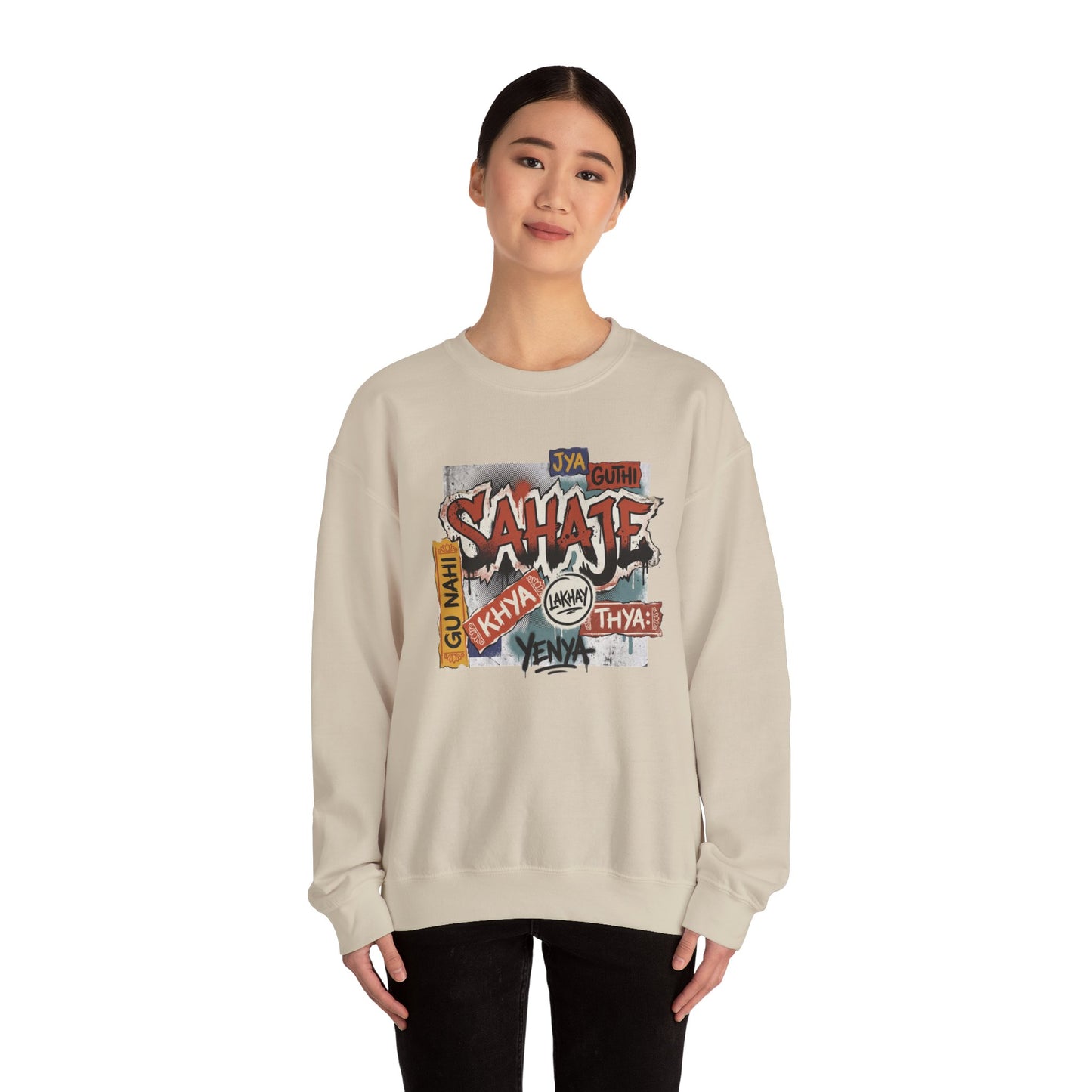 Sahajee Graphic Crewneck Sweatshirt — Urban Tagline Streetwear