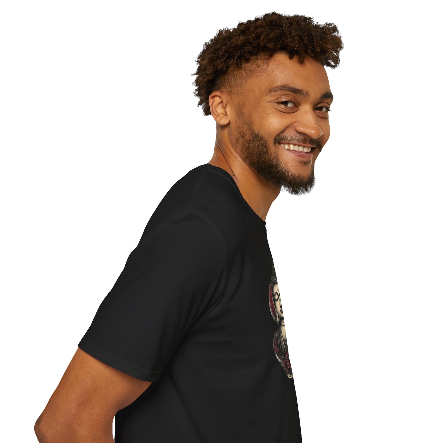 Buddha Portrait Tee — Zen Meditation Graphic T-Shirt