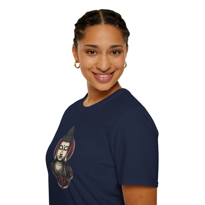 Buddha Portrait Tee — Zen Meditation Graphic T-Shirt