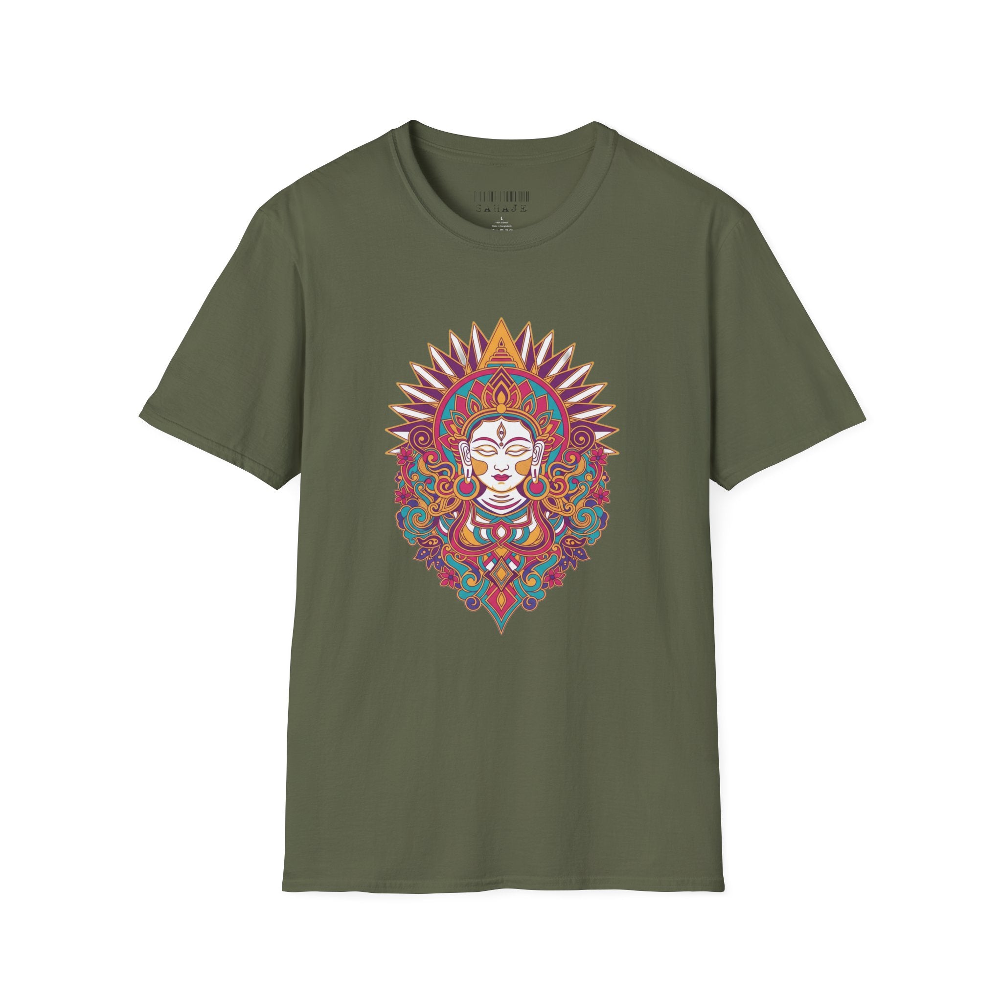 Mystic Goddess Mandala T-Shirt — Colorful Boho Spiritual Tee
