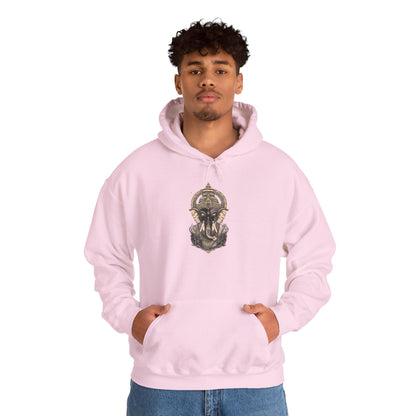Egyptian Pharaoh Helmet Hoodie — Ancient Warrior Graphic Sweatshirt