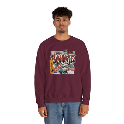 Sahajee Graphic Crewneck Sweatshirt — Urban Tagline Streetwear