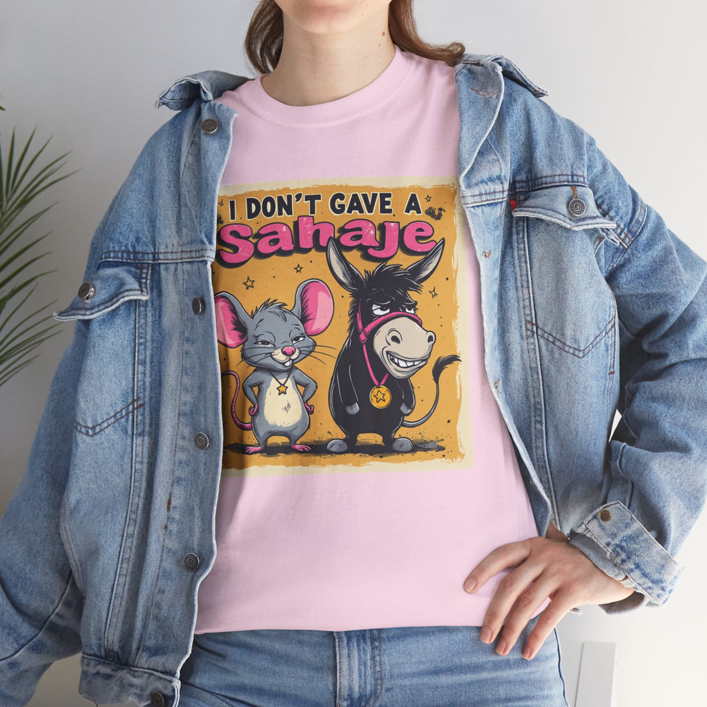 I Don't Give A Snair! Tee — Funny Mouse & Cat Graphic T-Shirt