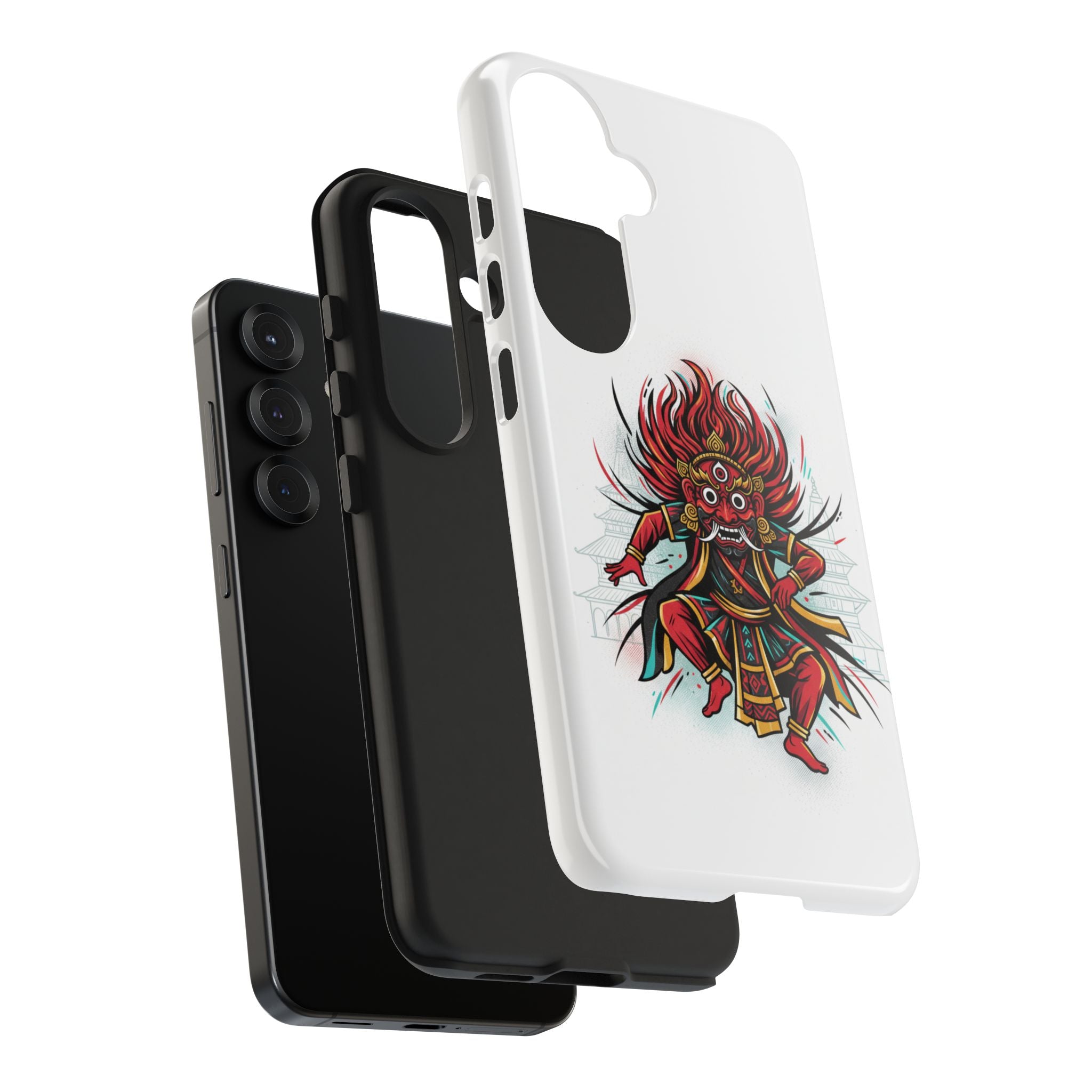 Bhairava Tough Phone Case — Bold Hindu Deity Protective Cover