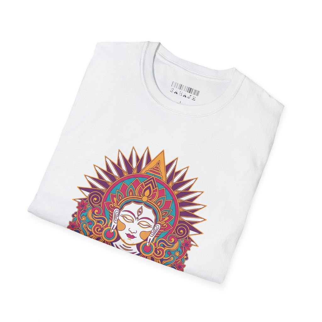 Mandala Goddess T-Shirt — Colorful Floral Spiritual Tee