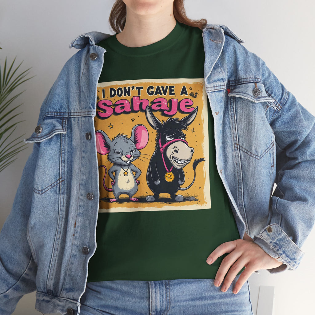 I Don't Give A Snair! Tee — Funny Mouse & Cat Graphic T-Shirt