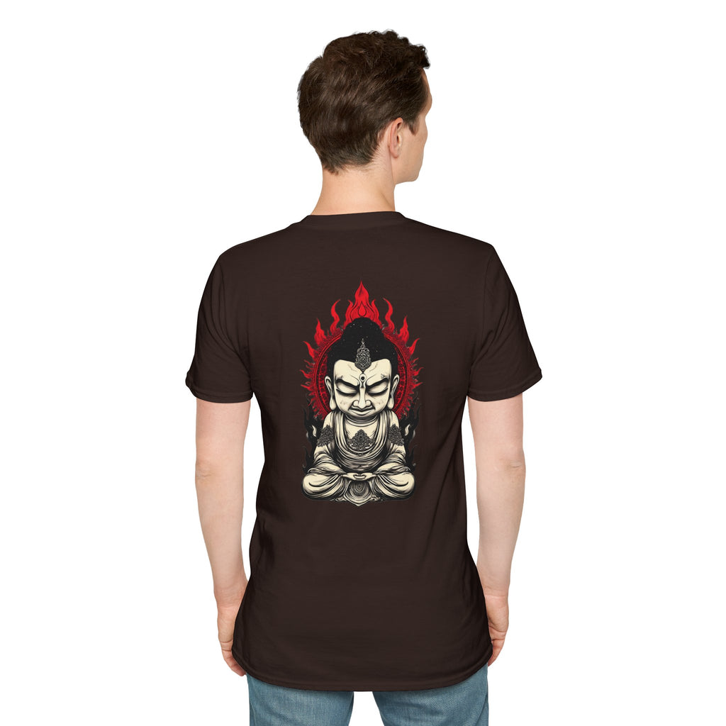 Buddha Flame T-Shirt — Fierce Meditating Buddha Graphic Tee