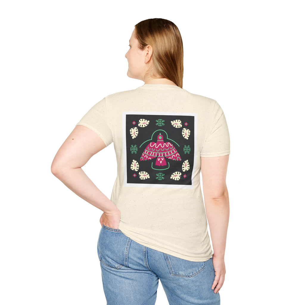 Mushroom Garden Graphic T-Shirt — Whimsical Pink Mushroom Design