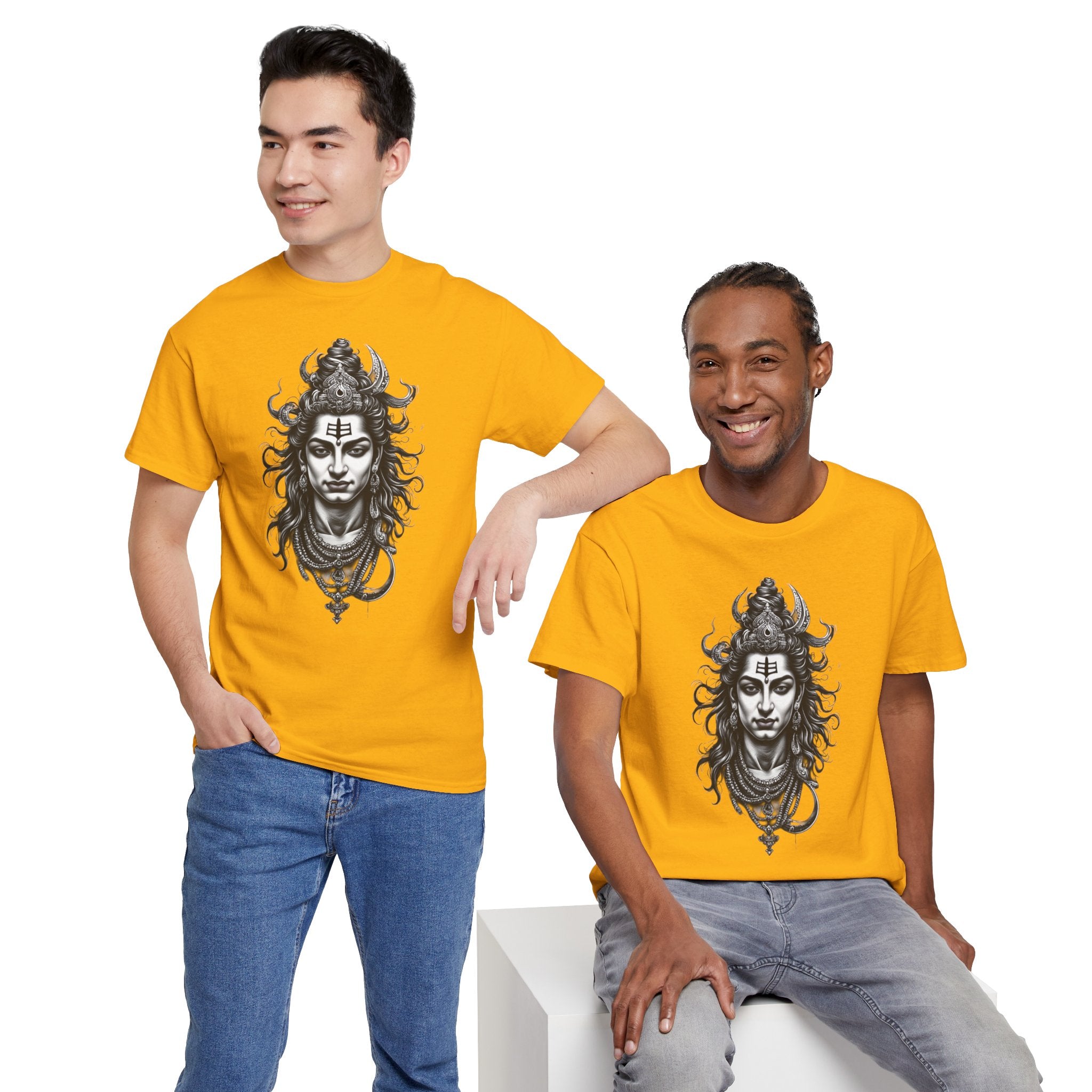Shiva Portrait Tee — Hindu God Shiva Graphic T-Shirt