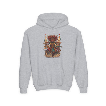 Youth Hoodie — Tribal Sun Dancer Graphic Kids Sweatshirt