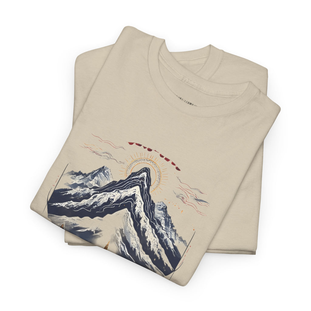 Japanese Mountain Pagoda T-Shirt — Zen Temple Landscape Tee