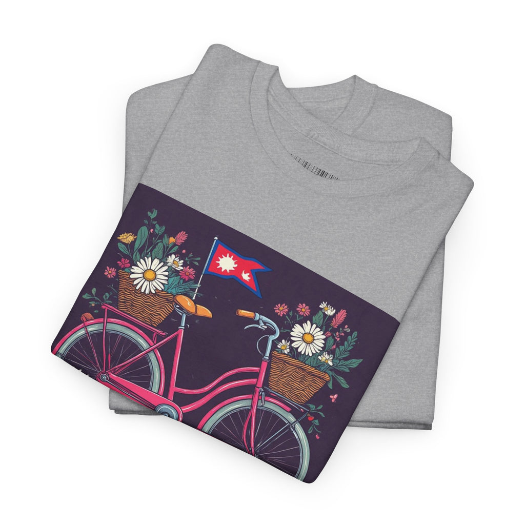 Sahaje Floral Bicycle T‑Shirt