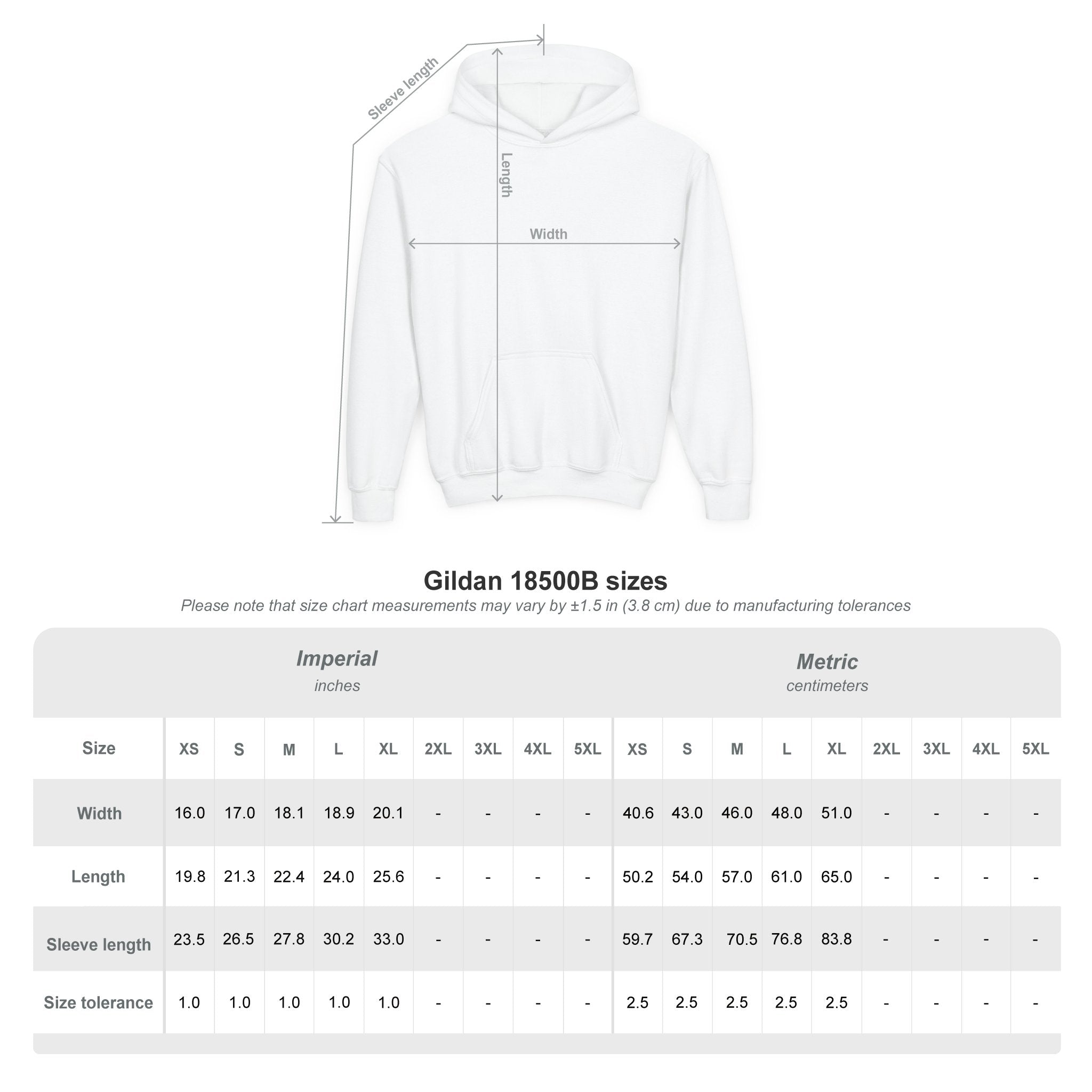 Youth Hoodie — Flaming Meditating Demon Graphic