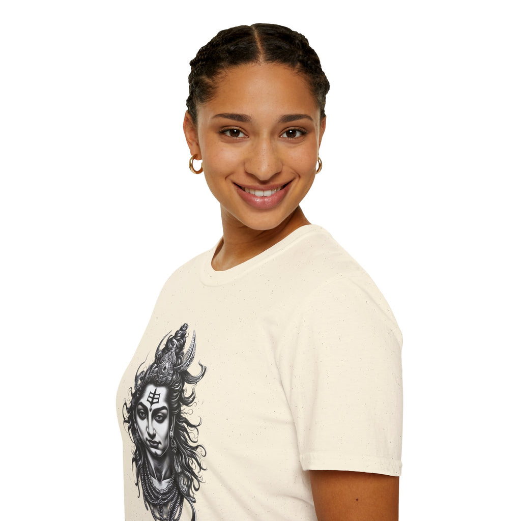 Shiva Portrait T-Shirt – Detailed Hindu Deity Graphic Tee