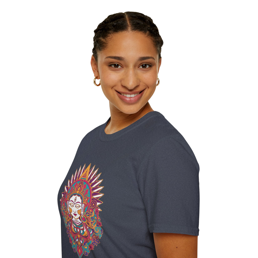 Mystic Goddess Mandala T-Shirt — Colorful Boho Spiritual Tee