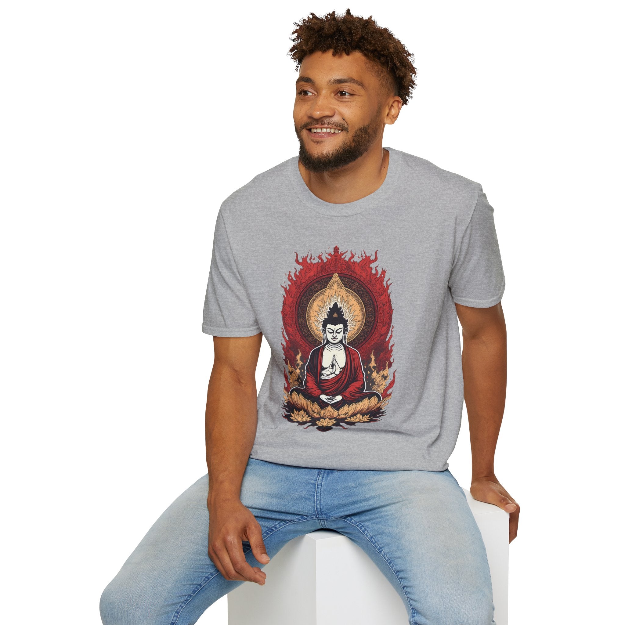 Buddha Lotus Meditation T-Shirt — Zen Buddhist Graphic Tee