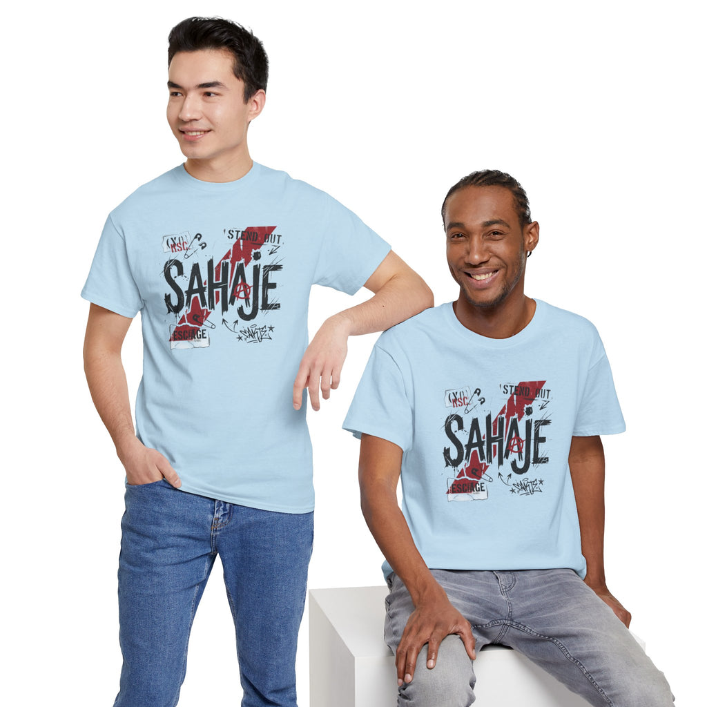 Sahaje Graphic Tee — Street Art Urban Casual T-Shirt