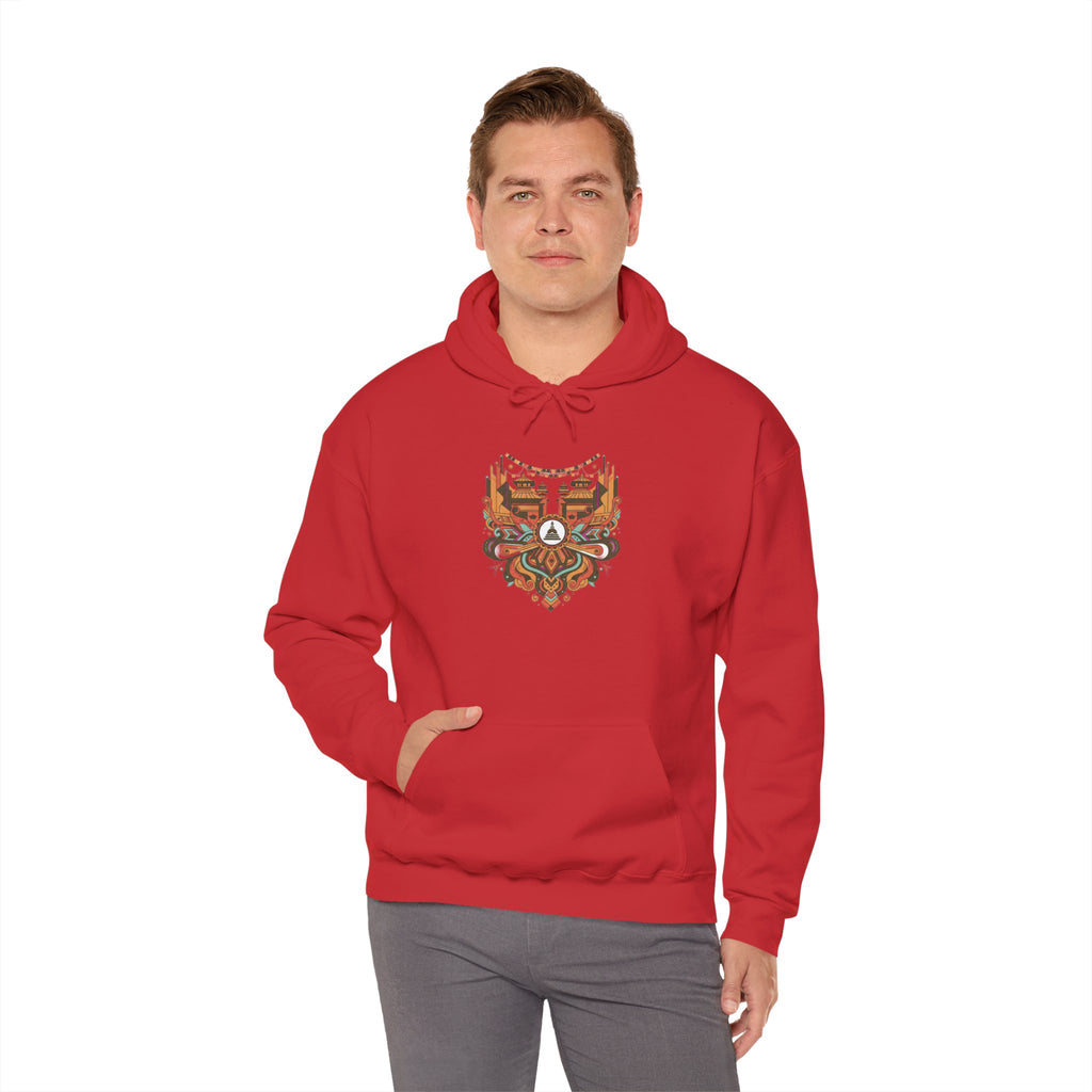 Spiritual Mandala Buddha Hoodie — Colorful Meditation Graphic Sweatshirt