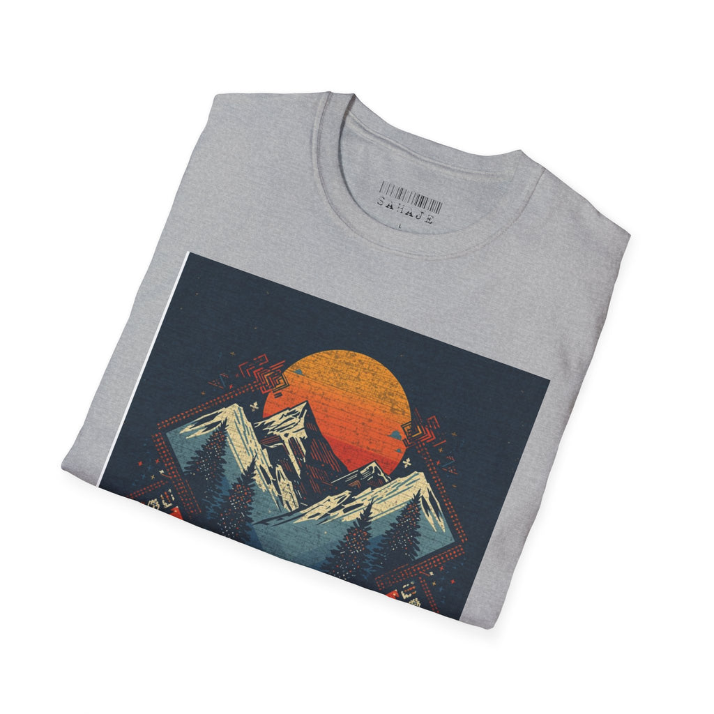 Retro Mountain Sunset T-Shirt