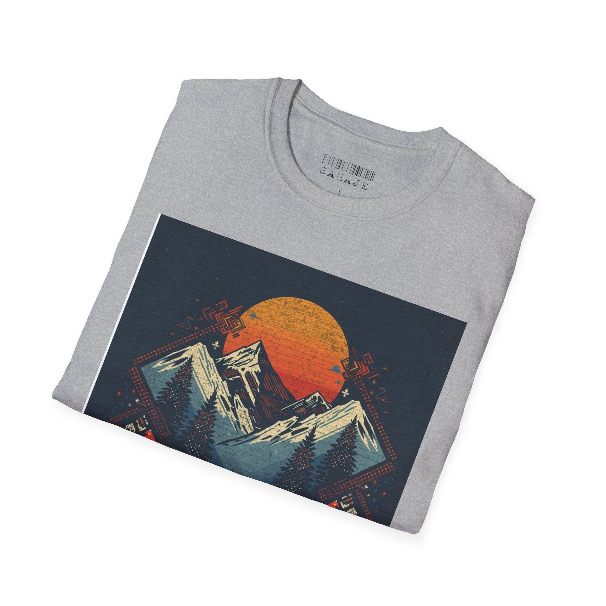 Retro Mountain Sunset T-Shirt