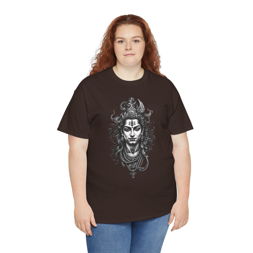 Shiva Portrait Tee — Hindu God Shiva Graphic T-Shirt